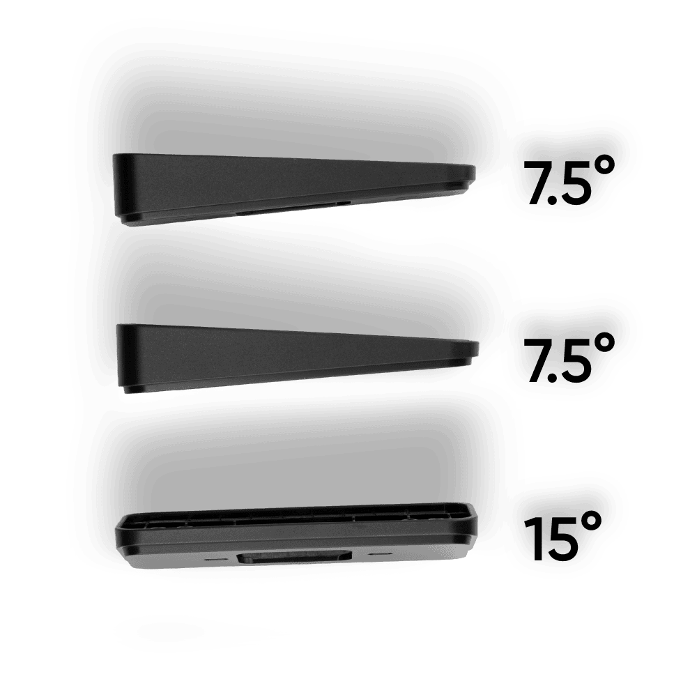 3 separate parts of the wedge kit